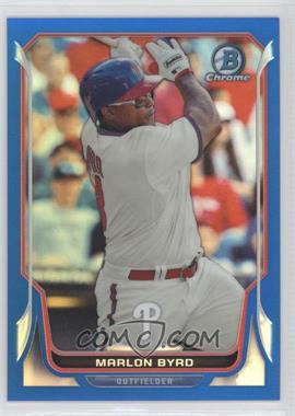 2014 Bowman Chrome - [Base] - Blue Refractor #162 - Marlon Byrd /250