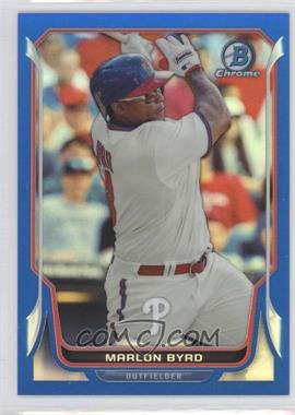 2014 Bowman Chrome - [Base] - Blue Refractor #162 - Marlon Byrd /250