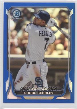 2014 Bowman Chrome - [Base] - Blue Refractor #165 - Chase Headley /250