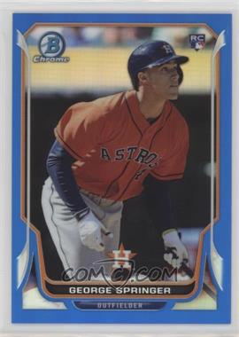 2014 Bowman Chrome - [Base] - Blue Refractor #29 - George Springer /250