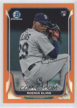 2014 Bowman Chrome - [Base] - Orange Refractor #28 - Roenis Elias /25