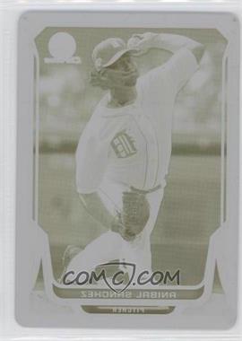 2014 Bowman Chrome - [Base] - Printing Plate Yellow #77 - Anibal Sanchez /1