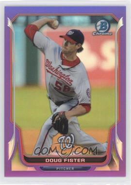 2014 Bowman Chrome - [Base] - Purple Refractor #178 - Doug Fister /150