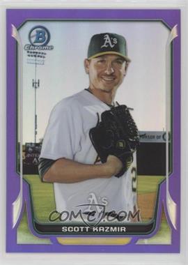 2014 Bowman Chrome - [Base] - Purple Refractor #214 - Scott Kazmir /150