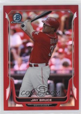 2014 Bowman Chrome - [Base] - Red Refractor #125 - Jay Bruce /5