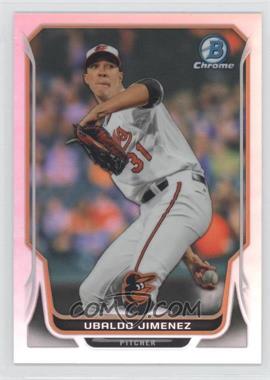 2014 Bowman Chrome - [Base] - Refractor #129 - Ubaldo Jimenez /500