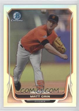 2014 Bowman Chrome - [Base] - Refractor #169 - Matt Cain /500