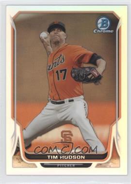 2014 Bowman Chrome - [Base] - Refractor #170 - Tim Hudson /500