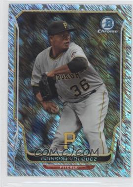 2014 Bowman Chrome - [Base] - Shimmer Refractor #180 - Edinson Volquez /15