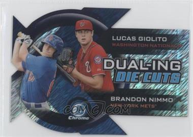 2014 Bowman Chrome - Dual-Ing Die Cuts - Shimmer Refractor #DDC-GN - Lucas Giolito, Brandon Nimmo /50