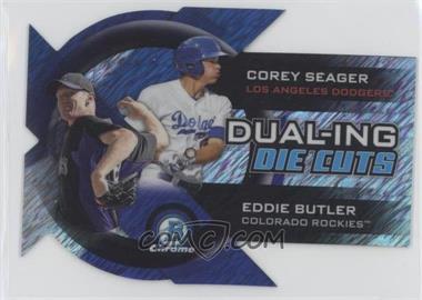 2014 Bowman Chrome - Dual-Ing Die Cuts - Shimmer Refractor #DDC-SB - Corey Seager, Eddie Butler /50