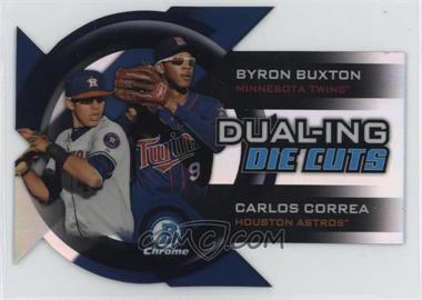 2014 Bowman Chrome - Dual-Ing Die Cuts #DDC-BC - Byron Buxton, Carlos Correa [EX to NM]