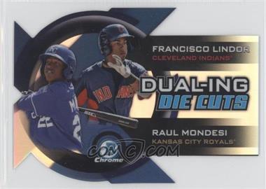 2014 Bowman Chrome - Dual-Ing Die Cuts #DDC-LM - Francisco Lindor, Raul Mondesi Jr.