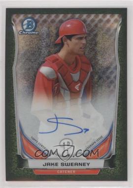 2014 Bowman Chrome - Prospect Autographs - Black Static Refractor #BCAP-JSW - Jake Sweaney /15