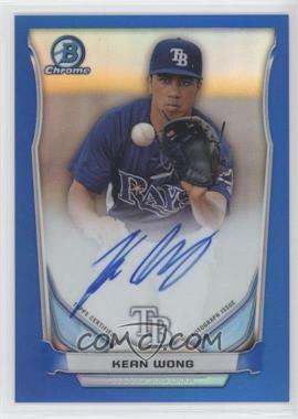 2014 Bowman Chrome - Prospect Autographs - Blue Refractor #BCAP-KW - Kean Wong /150