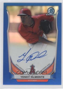 2014 Bowman Chrome - Prospect Autographs - Blue Refractor #BCAP-YA - Yency Almonte /150