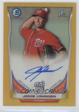 2014 Bowman Chrome - Prospect Autographs - Gold Refractor #BCAP-JJO - Jacob Johansen /50