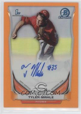 2014 Bowman Chrome - Prospect Autographs - Orange Refractor #BCAP-TMA - Tyler Mahle /25