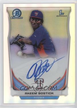 2014 Bowman Chrome - Prospect Autographs - Refractor #BCAP-AB - Akeem Bostick /500