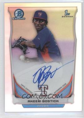 2014 Bowman Chrome - Prospect Autographs - Refractor #BCAP-AB - Akeem Bostick /500