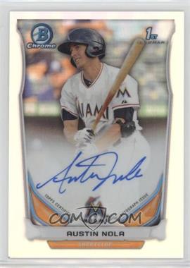 2014 Bowman Chrome - Prospect Autographs - Refractor #BCAP-AN - Austin Nola /500