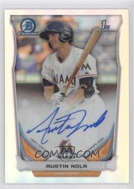 2014 Bowman Chrome - Prospect Autographs - Refractor #BCAP-AN - Austin Nola /500