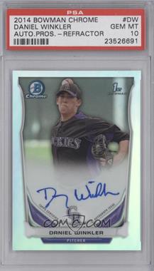 2014 Bowman Chrome - Prospect Autographs - Refractor #BCAP-DW - Daniel Winkler /500 [PSA 10 GEM MT]