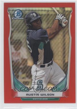 2014 Bowman Chrome - Prospect Short Prints - Red Refractor #PS-AW - Austin Wilson /5