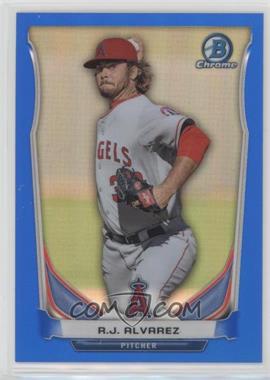 2014 Bowman Chrome - Prospects - Blue Refractor #BCP21 - R.J. Alvarez /250