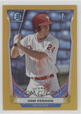 2014 Bowman Chrome - Prospects - Gold Refractor #BCP86 - Cam Perkins /50