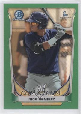 2014 Bowman Chrome - Prospects - Green Refractor #BCP35 - Nick Ramirez /75