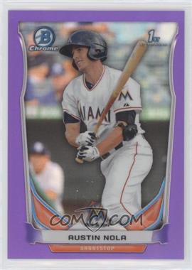 2014 Bowman Chrome - Prospects - Purple Refractor #BCP61 - Austin Nola /150