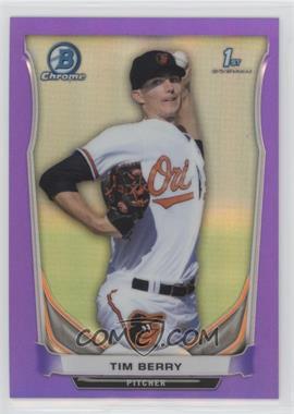 2014 Bowman Chrome - Prospects - Purple Refractor #BCP74 - Tim Berry /150