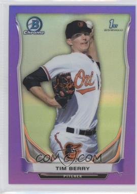 2014 Bowman Chrome - Prospects - Purple Refractor #BCP74 - Tim Berry /150