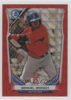2014 Bowman Chrome - Prospects - Red Wave Refractor #BCP29 - Manuel Margot /25