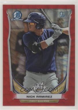 2014 Bowman Chrome - Prospects - Red Wave Refractor #BCP35 - Nick Ramirez /25