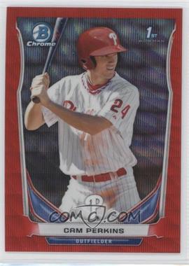 2014 Bowman Chrome - Prospects - Red Wave Refractor #BCP86 - Cam Perkins /25