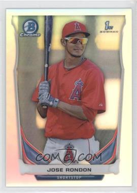 2014 Bowman Chrome - Prospects - Refractor #BCP15 - Jose Rondon /500