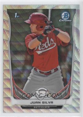 2014 Bowman Chrome - Prospects - Silver Wave Refractor #BCP36 - Juan Silva /25