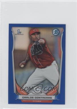 2014 Bowman Chrome Minis - [Base] - Blue Refractor #139 - Carlos Contreras /20