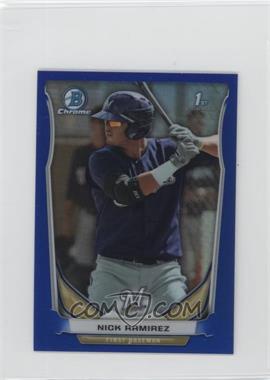 2014 Bowman Chrome Minis - [Base] - Blue Refractor #263 - Nick Ramirez /20