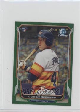 2014 Bowman Chrome Minis - [Base] - Green Refractor #323 - George Springer /15