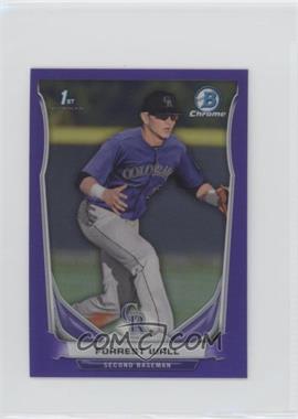 2014 Bowman Chrome Minis - [Base] - Purple Refractor #99 - Forrest Wall /3