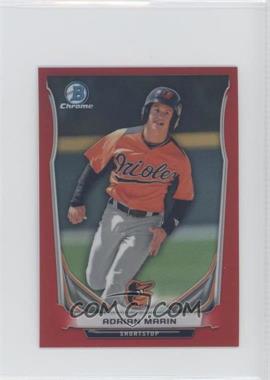 2014 Bowman Chrome Minis - [Base] - Red Refractor #153 - Adrian Marin /5