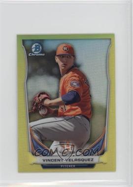 2014 Bowman Chrome Minis - [Base] - Yellow Refractor #192 - Vincent Velasquez /25