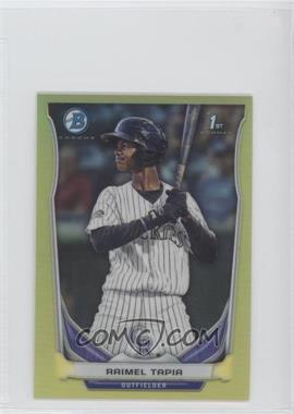 2014 Bowman Chrome Minis - [Base] - Yellow Refractor #291 - Raimel Tapia /25