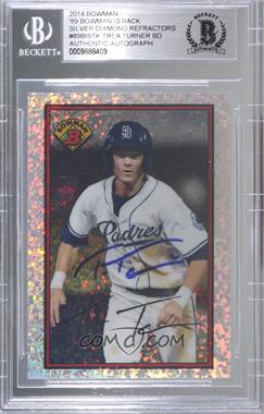 2014 Bowman Draft - 1989 Bowman is Back Silver Diamond Refractors #89BIB-TK - Trea Turner [BAS BGS Authentic]