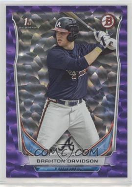 2014 Bowman Draft - [Base] - Purple Ice #DP28 - Braxton Davidson /99