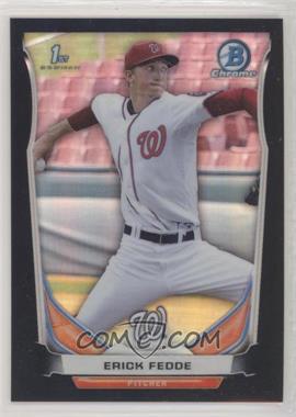 2014 Bowman Draft - Chrome - Black Refractor #CDP14 - Erick Fedde /75