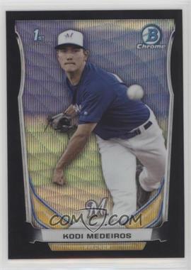 2014 Bowman Draft - Chrome - Black Wave Refractor #CDP9 - Kodi Medeiros